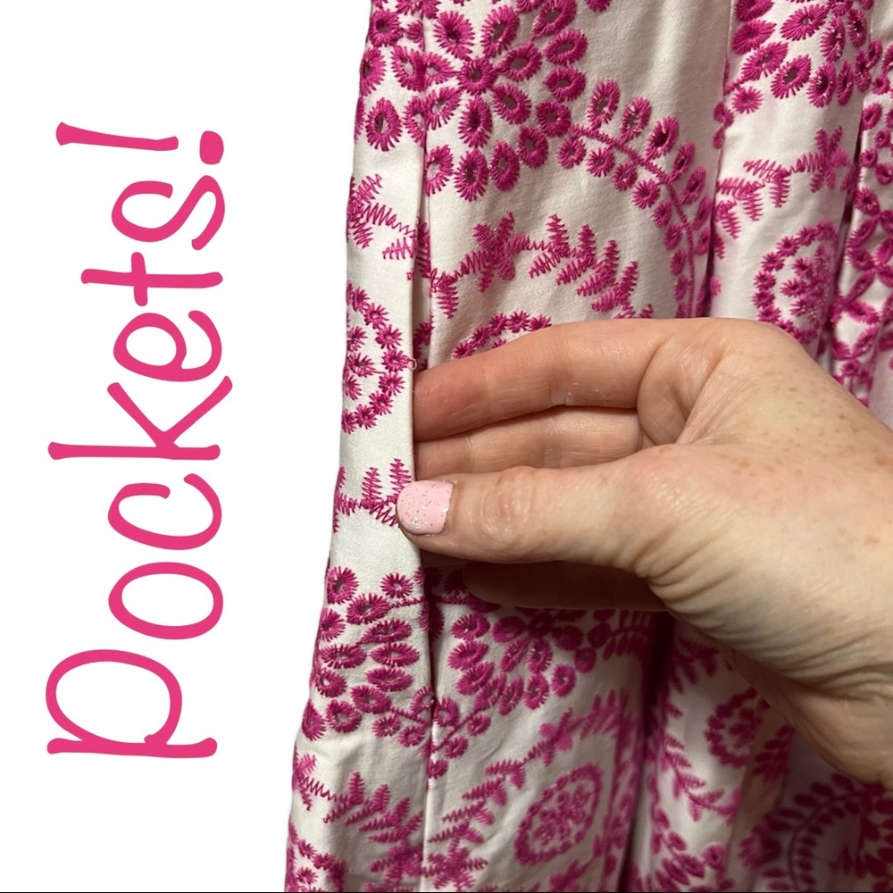 BNWT Pink Embroidered Doncaster Dress - Picture 3 of 7
